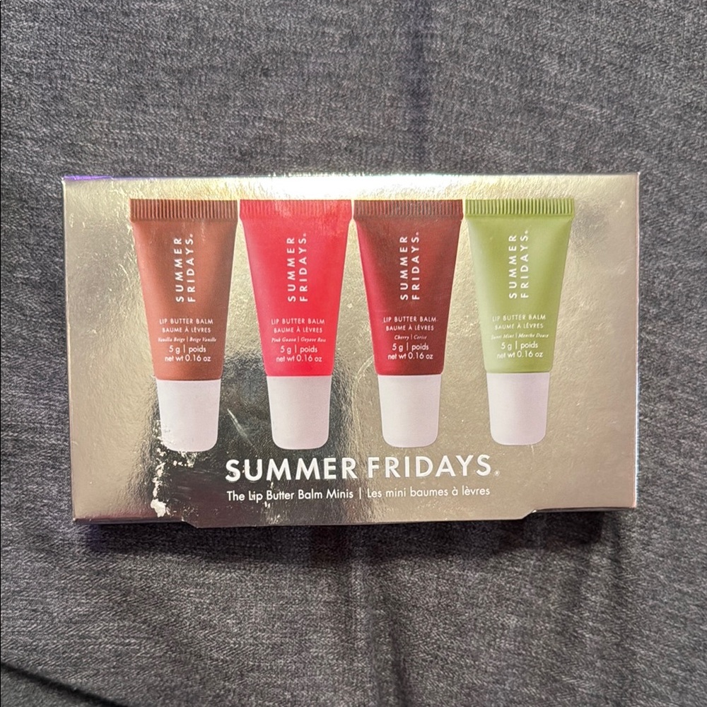 Summer Fridays Lip Butter Balm Minis - Coral, Pink, Red, Green